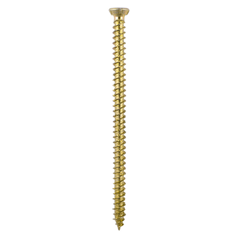 TIMCO Concrete Screws Flat Countersunk Gold - 7.5 x 120mm (Bag of 3)